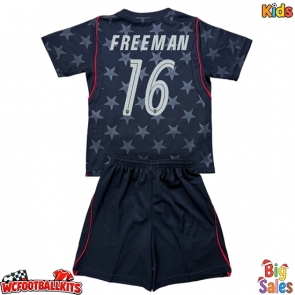United States Alex Freeman #16 Replica Away Stadium Kit for Kids World Cup 2026 Short Sleeve (+ pants)